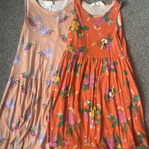 Girls orange bird print - girls,