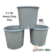 3 x Heavy Duty Plant Pots Tall