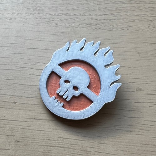 Mad max inspired skull logo - skull,