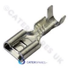 10 X HIGH TEMPERATURE 6.3MM PUSH ON FASTRON SPADE TERMINAL CONNECTORS 
