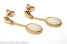 9ct Gold Opal Oval Drop