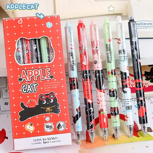 Cat themed ballpoint pens - x,