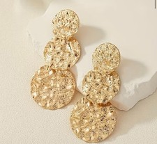 LARGE STATEMENT EARRINGS metal