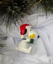 NEW SNOOPY & WOODSTOCK RESIN CHRISTMAS DECORATION HANGING ORNAMENT 🎄 PEANUTS