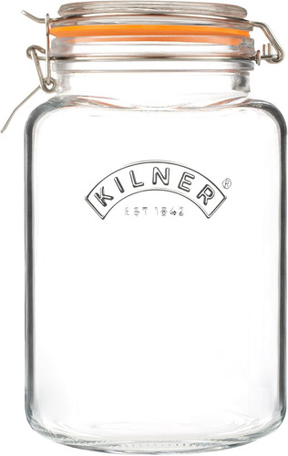 Kilner square clip top - top, jar