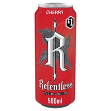 Relentless Cherry Energy Drink Pack of 12 x 500ml