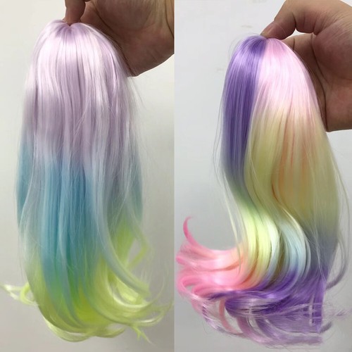 Long colorful wavy wigs - wavy, dolls