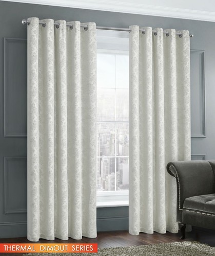 Damask curtains thermal dimout - curtains,