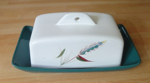 Denby greenwheat butter - denby, dish