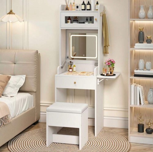 Dressing table with - table, foldable