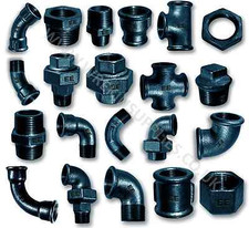 Black malleable iron - malleable, pipe