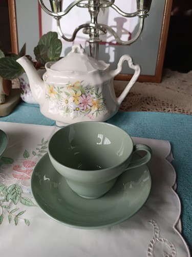 Vintage cup and saucer - cup,