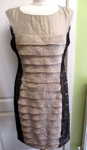Womens gold tiered - gold, dress