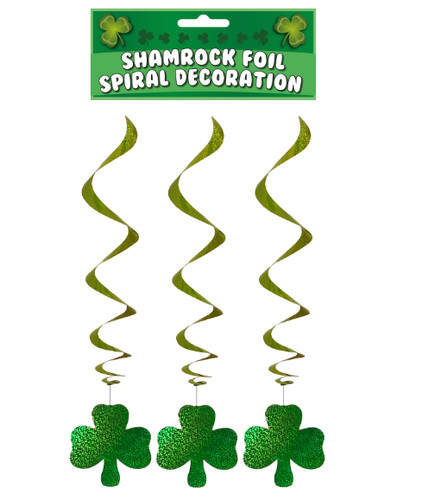 Irish hanging shamrock - irish, spiral