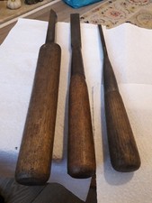 Stunning Collection Of Vintage Ibbotson Warrented Steel Large Shipwright Tools