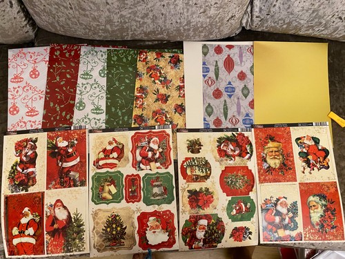 Kanban christmas card making - card,