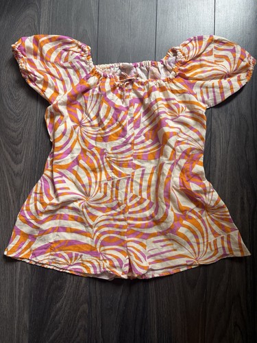 Zara pink and orange playsuit - and,