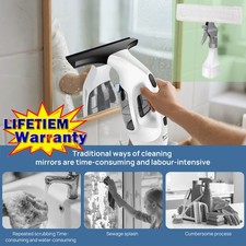 Window/Glass Vac Cordless Rechargeable Vacuum Steam Glass Cleaner Streak 2.0KPA