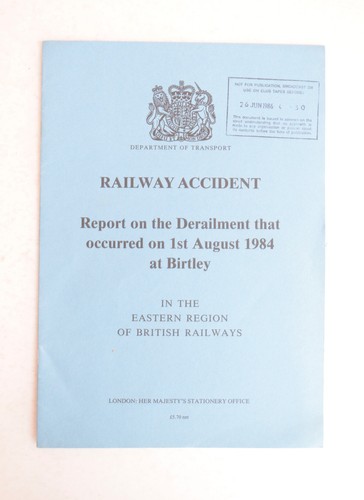Railway accident report - railway,