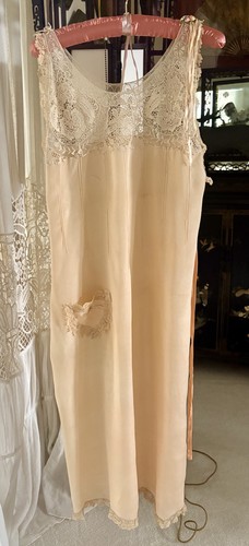 1930 slip flapper dress - slip,