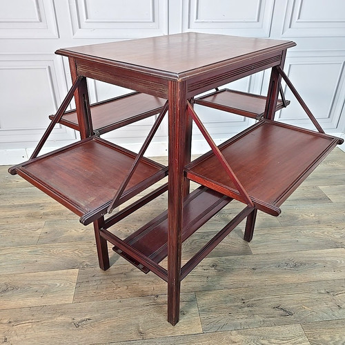 Antique edwardian mahogany tea - mahogany,