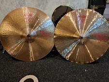 Paiste 2002 14" Sound Edge Hi Hat Cymbals. Made in Switzerland.