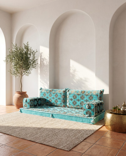 Three seater majlis floor - majlis, sofa