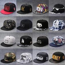 Baseball Cap Snapback Flat Peak Men Women Hip Hop Rap Sport Hat UK