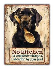 Labrador Metal Cooking Kitchen Dog Sign Door Shelf