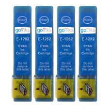 4 Cyan Ink Cartridges non-OEM to replace T1282 (Fox) Compatible for Printers