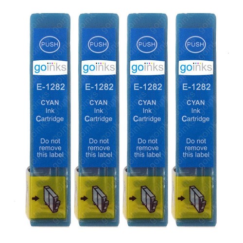 Cyan ink cartridges - 4, non-oem