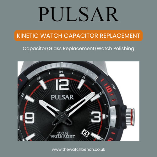 Pulsar kinetic watch - watch, capacitor