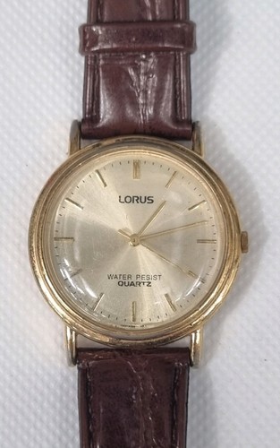 Lorus men gold plated - gold-plated, watch