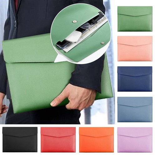 Leather document pouch - document,