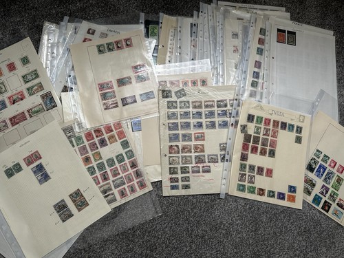 Old stamp collection see - old,