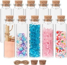 10PCS Small Glass Bottles with