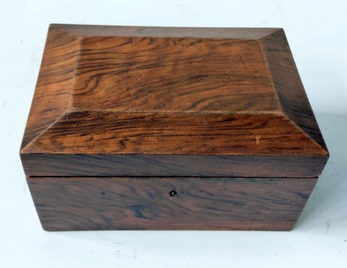 Solid walnut wood - box, antique