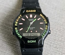 Vintage Casio aw 35 ana Digi watch 