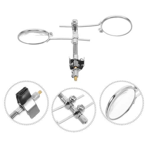 Double lens magnifying - lens, glass