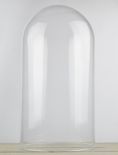 Large glass display cover dome - large,