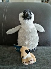 Chester Zoo Penguin Soft Plush And Meerkat Keyring