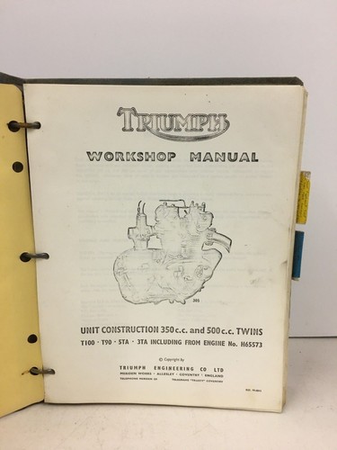 Vintage triumph workshop - vintage,