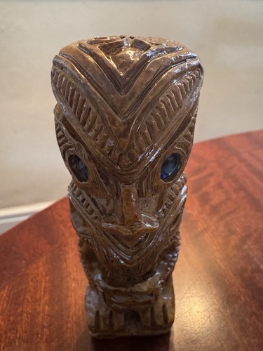 Beautiful wooden carved totem - carved,