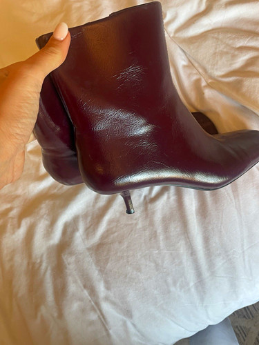 Women burgundy leather - burgundy,