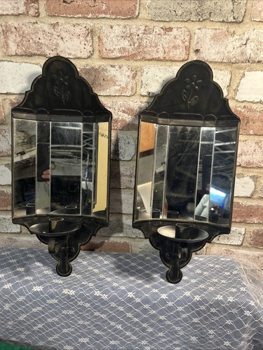 Vintage 1970s angled mirrored - vintage,