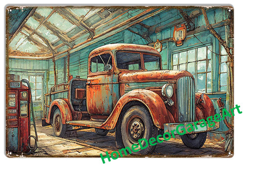 Rusty old farm truck 12 - old,