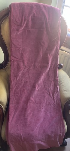Vintage pink velour curtains - vintage,
