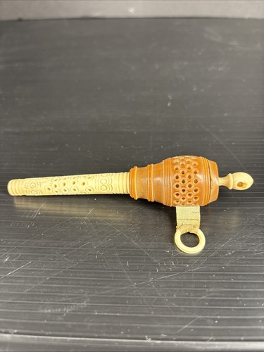 Antique bone tape measure - bone,