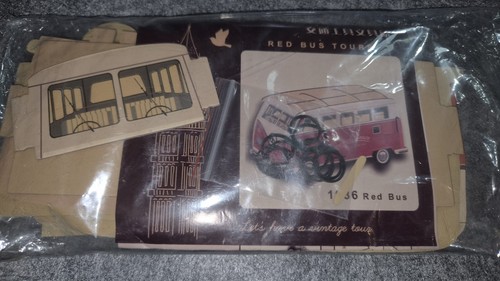 Camper bus cardboard model - cardboard,