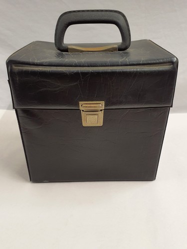 Vinyl record case black - vinyl,